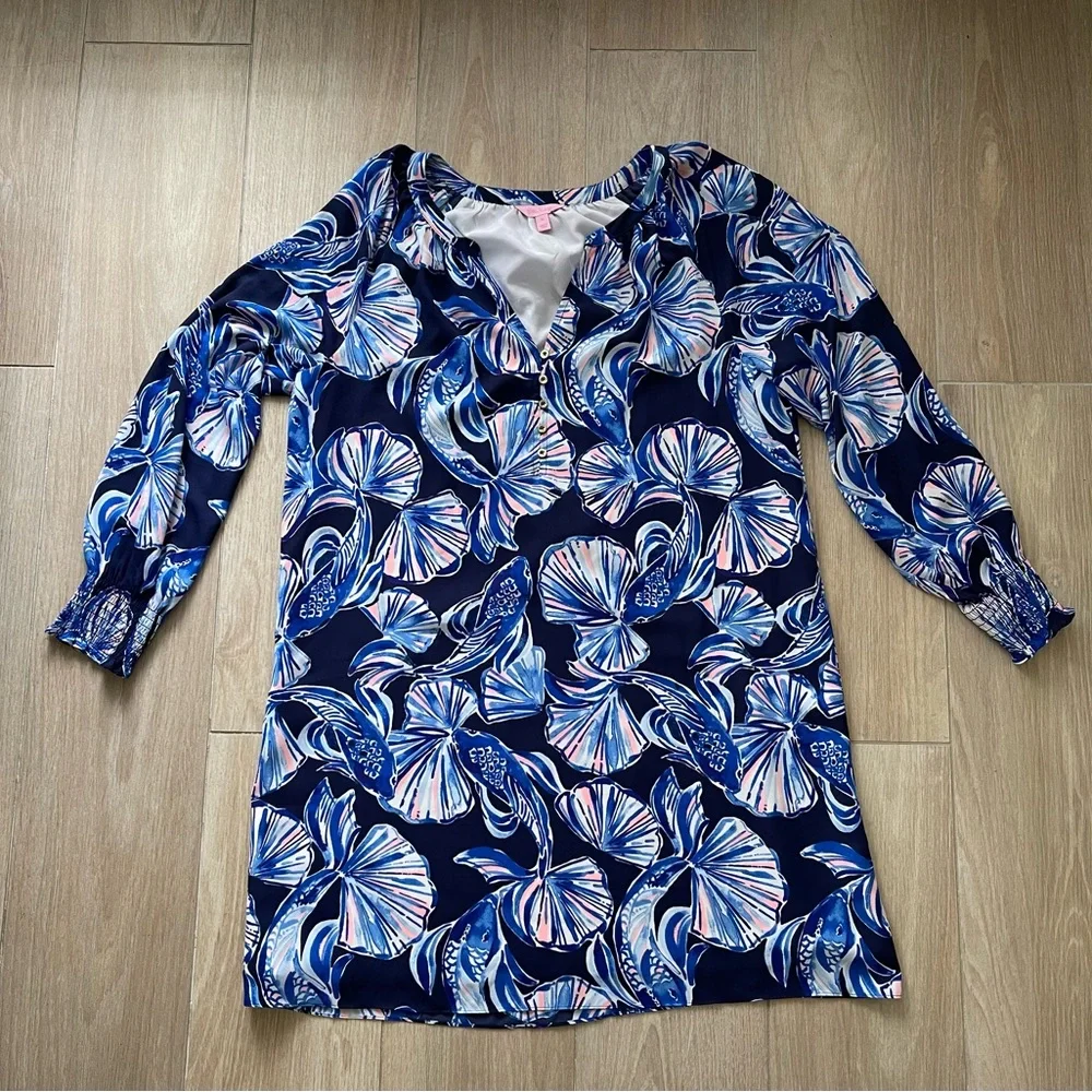 Lilly Pulitzer Blue Brynle Shift Dress - Picture 3 of 7